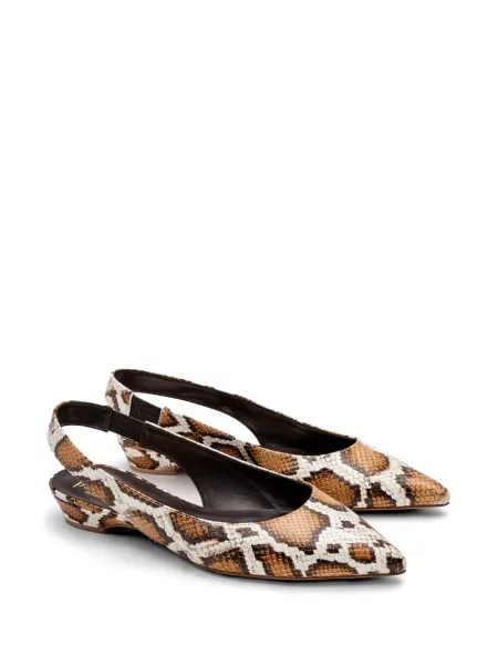 Pantofi cu toc Poche Paris slingback maro