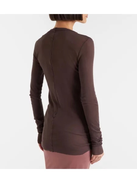 Top Rick Owens din jerseu maro