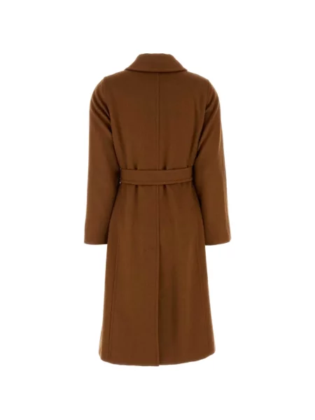 Cu centură palton Max Mara maro