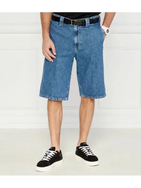 CALVIN KLEIN JEANS De blugi pantaloni scurți | Relaxed fit albastru