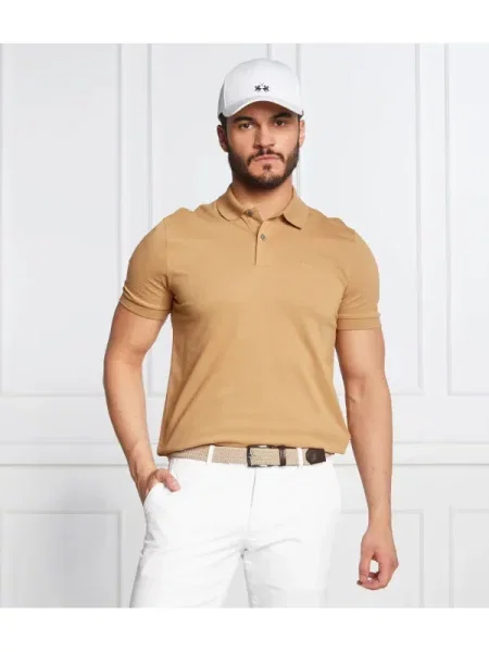 BOSS BLACK tenisz póló pallas fekete