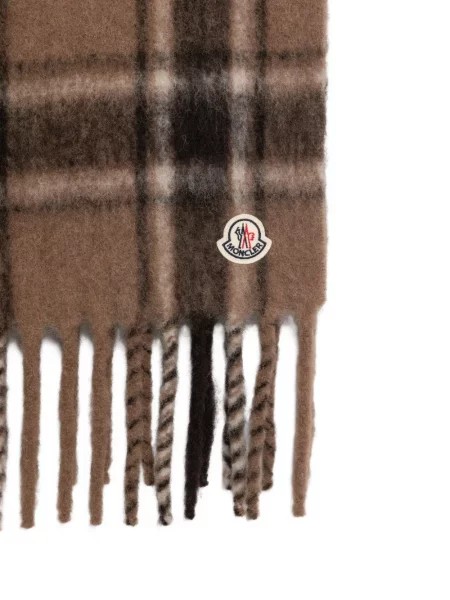 Pledas šalikas Moncler su kutais ruda