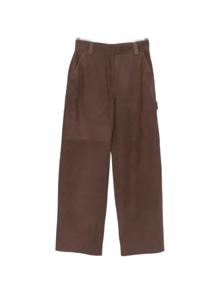 Pantaloni Iro din piele maro