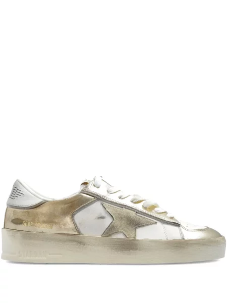 Sneakerși Golden Goose din piele galben