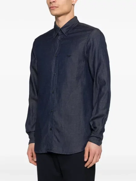 Cămașă Emporio Armani albastru