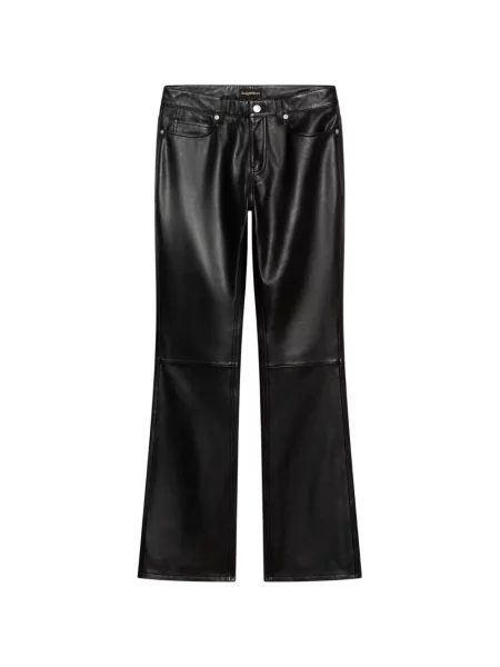Iš natūralios odos kelnės Zadig&voltaire juoda
