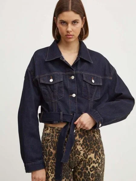 HUGO Geacă de blug Gedari | Cropped Fit albastru