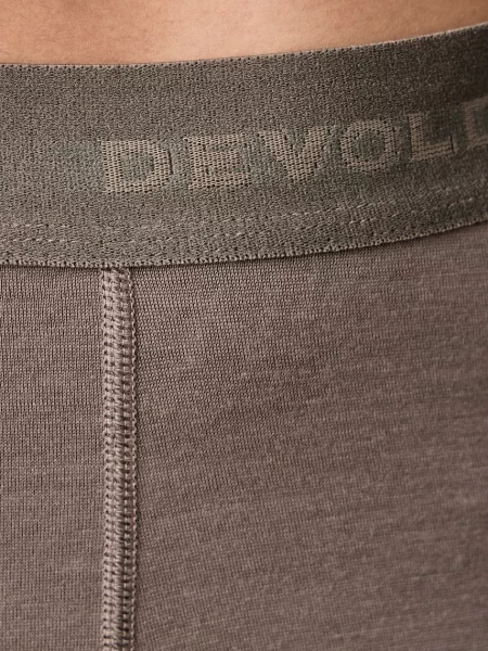 Devold legginsy funkcyjne wełniane Breeze Merino brązowe