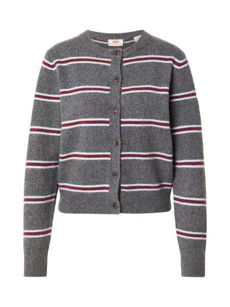 LEVI'S ® Geacă tricotată Claire albastru deschis / amestecat / roșu cireș gri