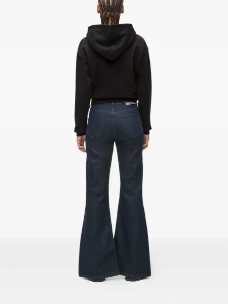 Дънки Karl Lagerfeld Jeans цепка синьо
