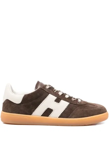 Sneakerși Hogan din piele de căprioară maro