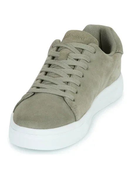Sneakerși Selected din piele de căprioară chunky