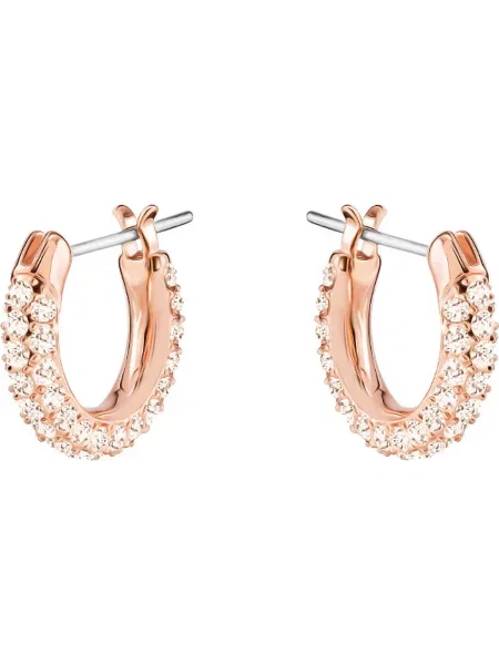Swarovski Cercei auriu roz alb