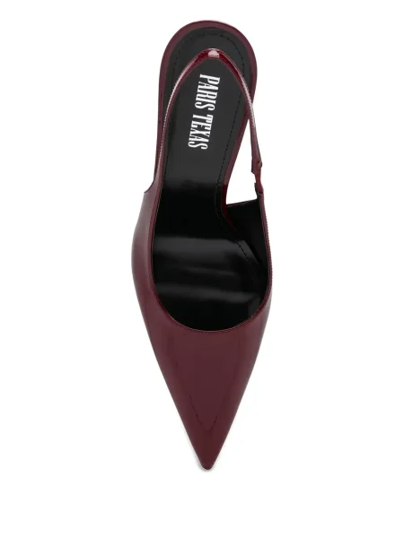 Pantofi cu toc Paris Texas slingback roșu