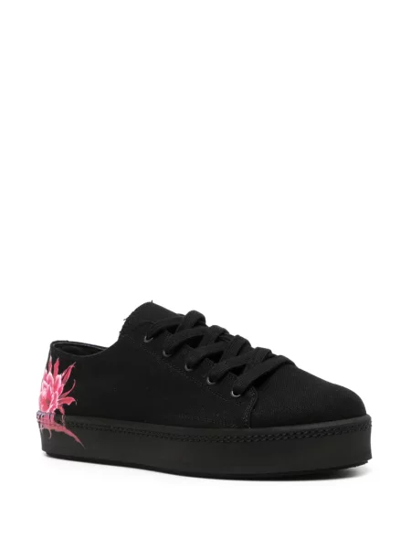 Sneakerși Y's cu model floral cu imagine negru