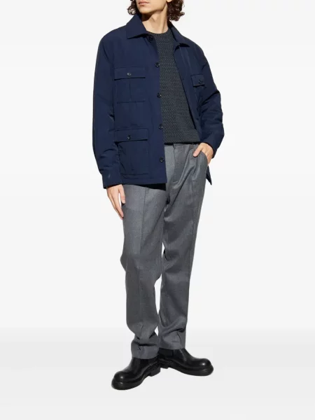 Tricou Giorgio Armani din jacard albastru