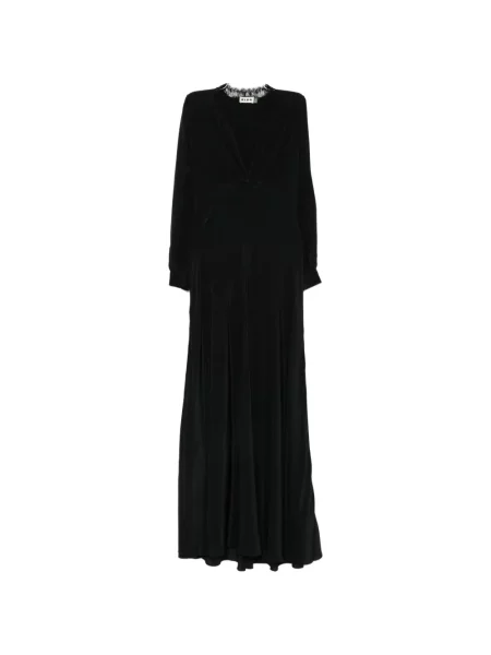 Lung rochie Rixo din dantelă negru