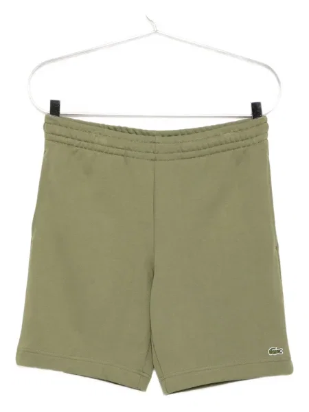 Fleecové kraťasy Lacoste zelené