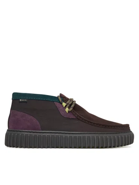 Clarks Pantofi Torhill Hi GTX GORE-TEX maro