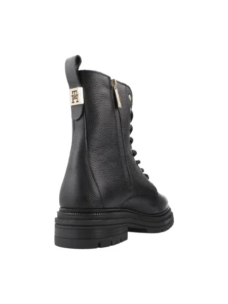 Tommy Hilfiger De piele botine negru