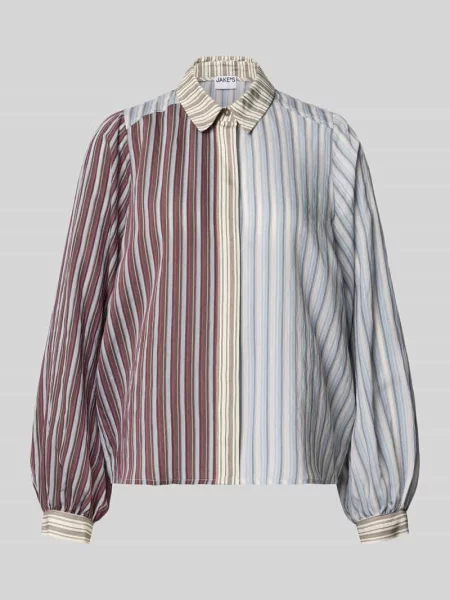 Bluzka o kroju relaxed fit z mieszanki lyocellu Jake*s Casual błękitna