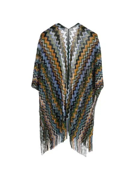 Geacă Missoni cu franjuri verde