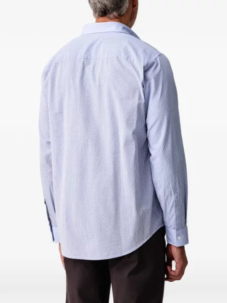 Cămașă Armani Exchange cu broderie albastru