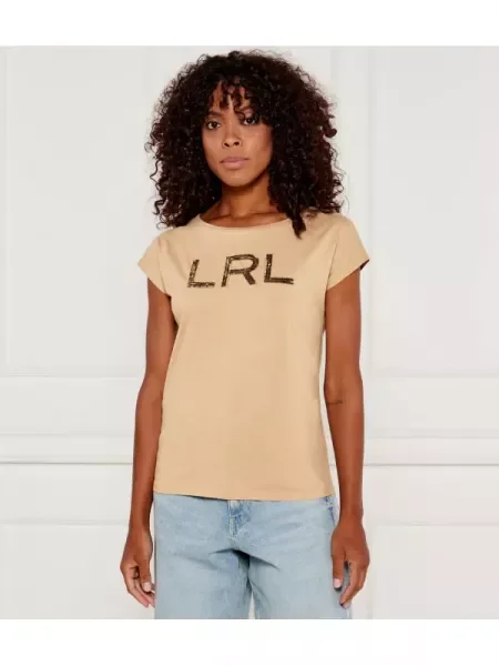 LAUREN RALPH LAUREN Tricou | Relaxed fit bej
