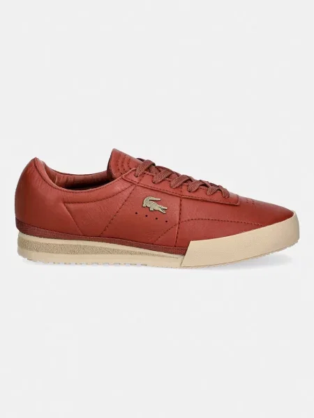 Lacoste Aura superge usnjene oranžna