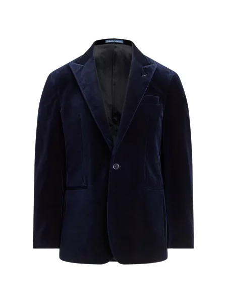 Șosete Polo Ralph Lauren cu model herringbone cu broderie plasă albastru