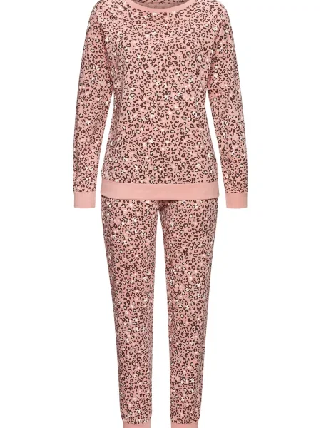 VIVANCE Pijama Dreams roz / negru alb