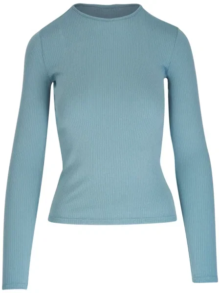 Tricou cu nervuri Vince tricotate albastru