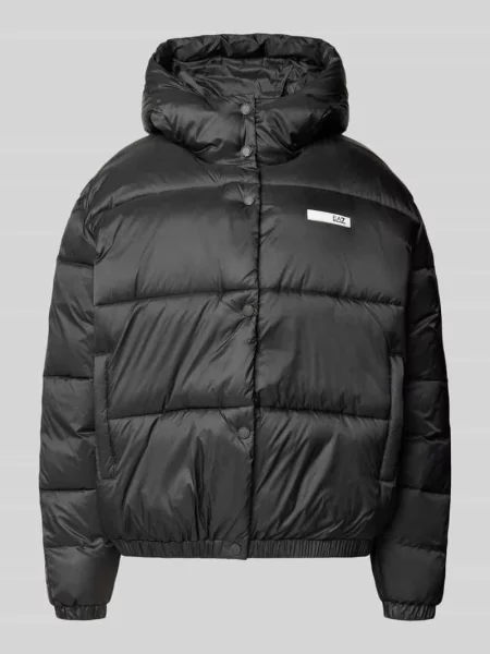 Kurtka pikowana z naszywką z logo Ea7 Emporio Armani