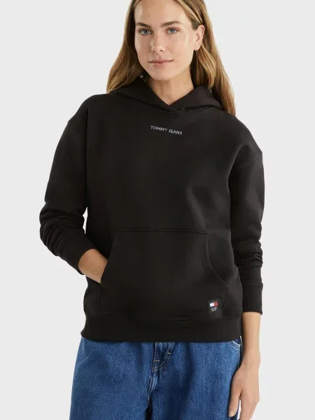 Класична маленька толстовка Tommy Jeans чорна
