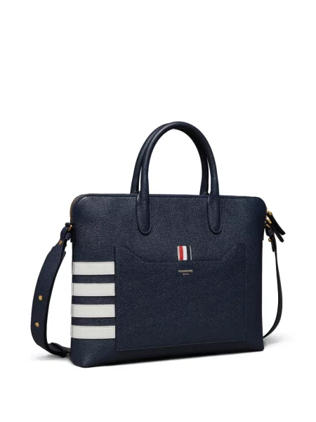 Torba Thom Browne skórzana niebieska