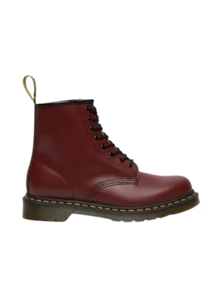 Botki Dr. Martens skórzane czerwone