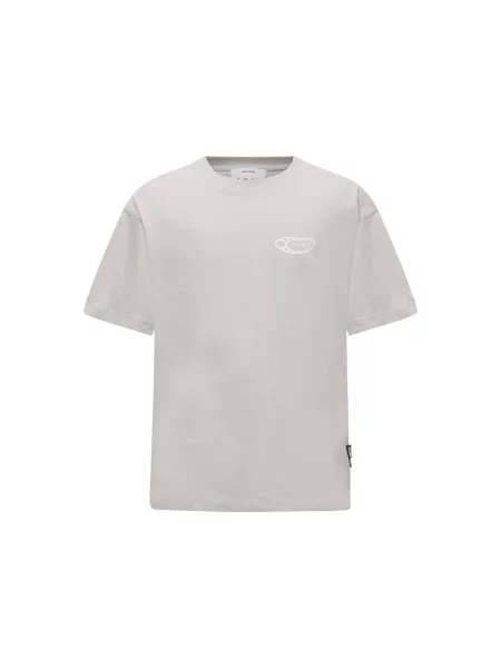 JACK & JONES Tricou JCOECHO gri / negru alb