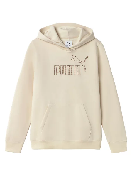 Mikina s kapucňou Puma béžová