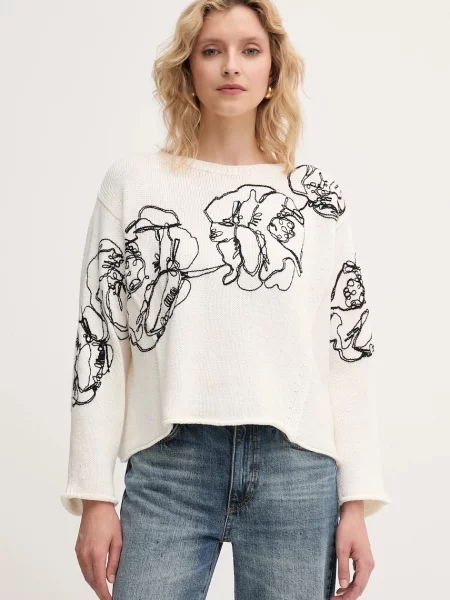 MAX&Co. pulover din amestec de lână bej