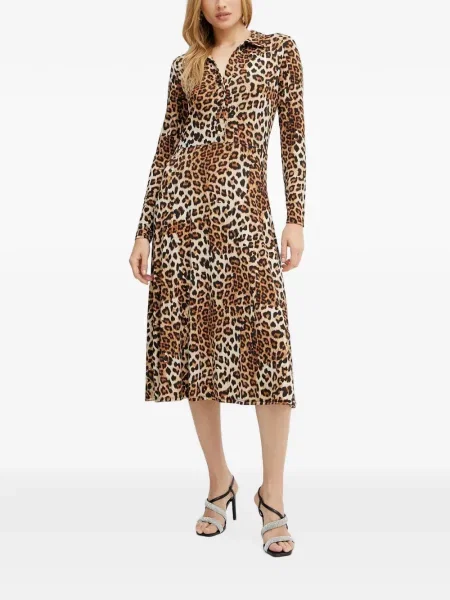 Rochie midi Morgan cu imagine maro