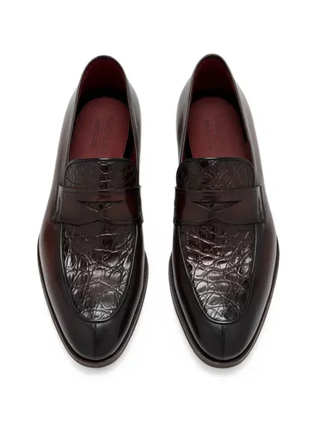 Pantofi loafer Magnanni din piele maro
