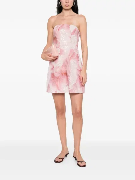 Rochie mini De Santis de costum roz