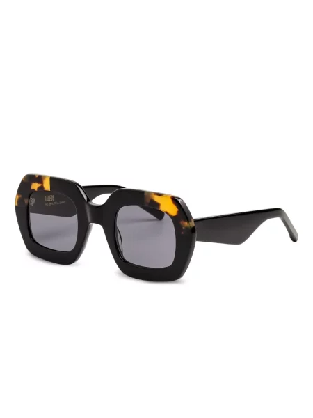 Ochelari de soare Kaleos cu imprimeu geometric negru
