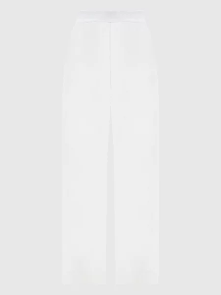 Льняные брюки Asceno белые