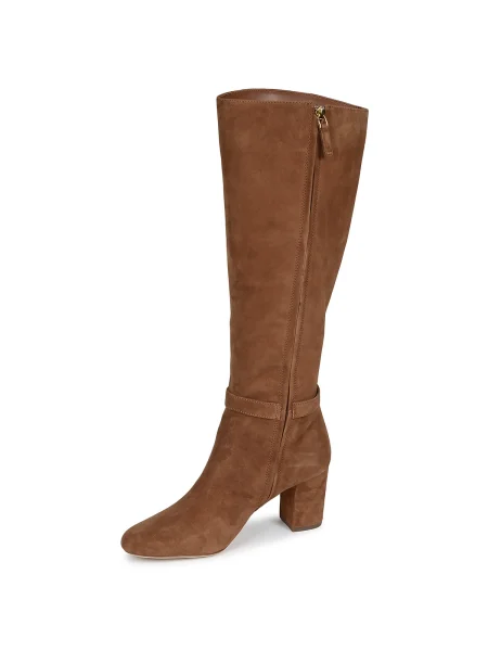 Čižmy nad kolená Lauren Ralph Lauren hnedá
