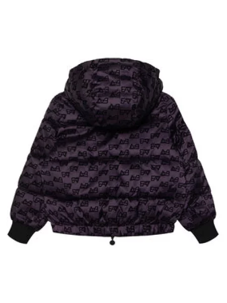 Zimní bunda Emporio Armani fialová