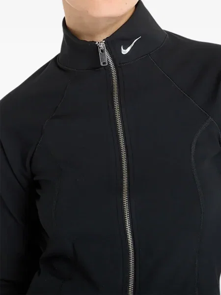 Top sport Nike din fleece plisat fără mâneci alb