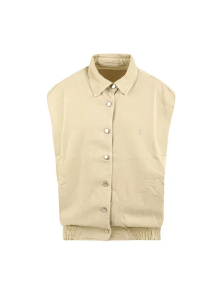 Kamizelka jeansowa Icon Denim beżowa