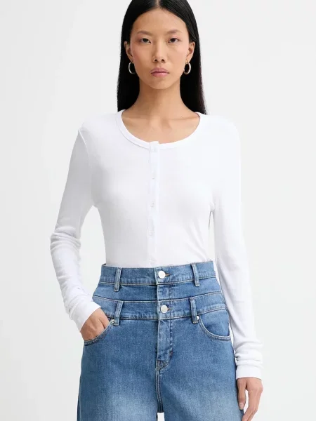 Tricou mânecă lungă Munthe alb