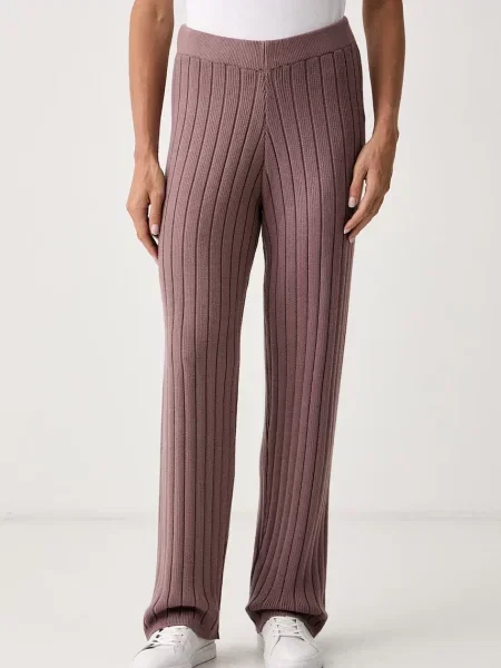 Chantelle pantaloni de trening pentru femei cu vâscoză TWIST maro